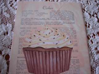 Shabby Vintage Cook Book page Pink Mixer Kitchen Print  