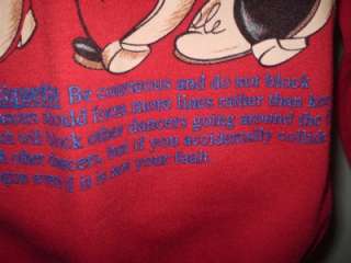 Disney Micky Mouse sweatshirt Line dance graphic red XL  