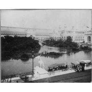   Worlds Fair,Chicago,1893,Lagoon,Transportation Bldg