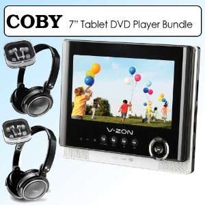   In. TFT Portable Tablet Style DVD Player Bundle Electronics