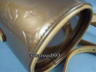 Auth Louis Vuitton Bronze Vernis Astor Place Excellent  