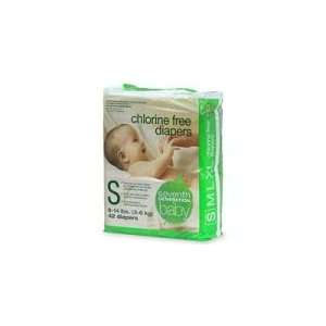  Seventh Generation Chlorine Free Diapers, Size S, 3 42 