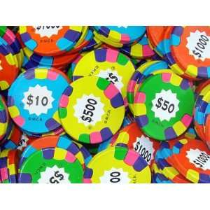 Poker Chips Assorted   Milk Chocolate, 5 lbs  Grocery 