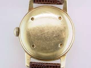   Antique Croton Aquamatic Solid 14K Gold Mens Art Deco Wrist Watch