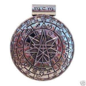 SS Magic Circle Pendant Necklace Wicca Pagan Jewelry  