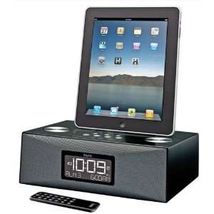   Dual Alarm Stereo Clock with iPad/iPod/iPhone Dock Electronics