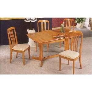    5 Piece Oak Dining Set By Coaster Furniture