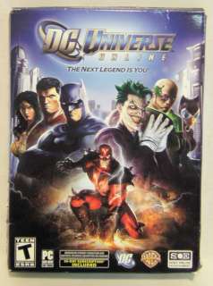 NIB DC UNIVERSE ONLINE THE NEXT LEGEND IS YOU PC DVD GAME  