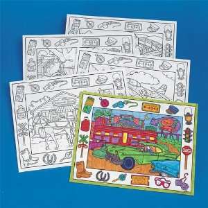 Coloring Placemats, On the Go (Pack of 10)