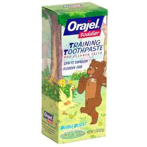 Orajel Toddler Training Toothpaste for Cleaner Teeth, Little Bear 