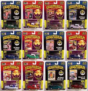 NEW COMPLETE SET Revell 1/64 LOWRIDER MAGAZINE Issue CARS Diecast GET 