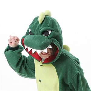 Japan Anime Green Dinosaur Cosplay Costume KIGURUMI Pajamas Xman Gift 