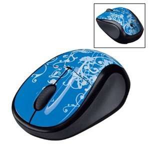  Logitech V220 Cordless Optical Mouse for Notebooks (Blue 