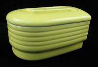 Vintage Hall Pottery China Westinghouse Yellow Covered Refrigerator 