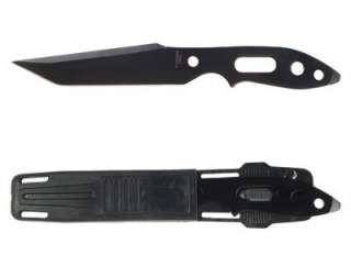 Dive Knife   Black Tanto Blade Quick Release Sheath NEW  