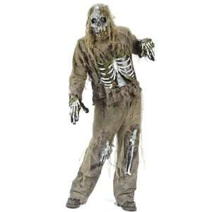  5 Piece Scary Skeleton Zombie Halloween Costume Kids Size 