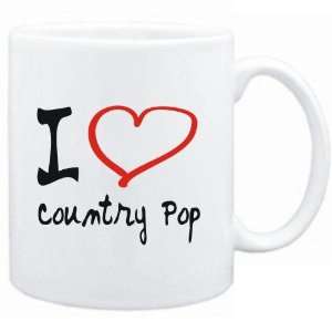  Mug White  I LOVE Country Pop  Music