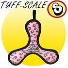 Tuffys Jr Flyer Disc Dog Toy 7 Pink Leopard design  