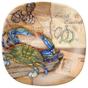   Catch Maryland Blue Crab Clam Shell Plate Set of 4