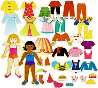 Magnetic Girls Doll Set 35 Pc Wooden Childs Toy NEW  