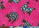 Kaufman Kona Fabric ~ Too Cute to Boot ~ Pink Cat