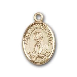   Medal with St. Dominic Savio Charm and Pin Brooch with Cross Jewelry