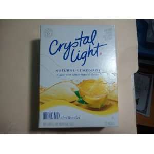 Crystal Light on the Go Natural Lemonade 22 Count Packets (Pack of 6 