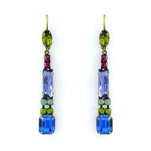  Jewel Tone Crystal Drop Earrings sorrelli Jewelry