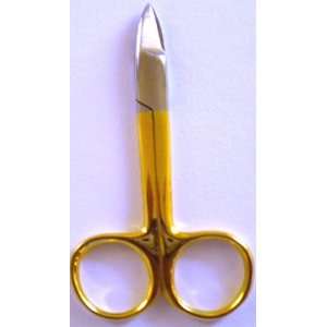  Cuticle and Nail Scissors Half Gold Beauty