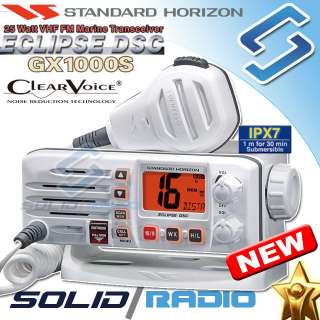   white) marine VHF radio. 100% new, factory packed and never been used