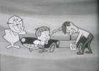 DUPONT #7 Auto Polish animated 1960s B&W tv commercial 16mm (c112 