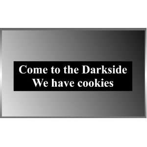 Come to the Dark Side Star Wars Darth Vader Funny Vinyl Decal Bumper 