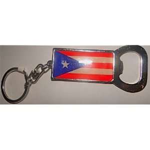 Puerto Rico Flag Bottle Opener and Keychain/ Abridor de botella Puerto 