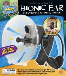 Bionic Ear Electronic Listening Spy Device w Headphones  