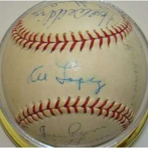  Autographed Al Lopez Baseball   1964 White Sox Team 25 
