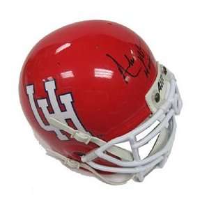  Andre Ware Autographed/Signed Mini Helmet Sports 
