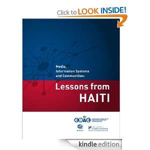Information Systems and Communities Lessons from HAITI Anne Nelson 