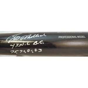 Bill Madlock Memorabilia Signed Full Size Rawlings Black Big Stick Bat