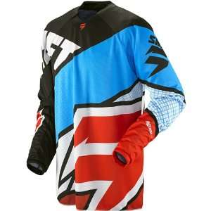   Group S Mens Motocross Motorcycle Jersey   Blue/Red / 2X Large