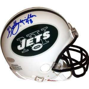 Bobby Hamilton New York Jets Autographed Mini Helmet