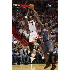  Charlotte Bobcats v Miami Heat Chris Bosh and Gerald Wallace 