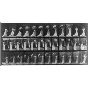   461,Woman opening an umbrella,c1887,Eadweard Muybridge