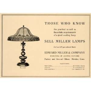  1918 Ad Edward Miller & Co. Sell Miller Lamps No L 2534 