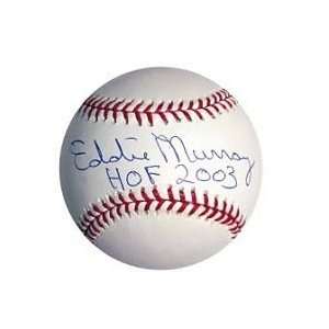 Eddie Murray Signed Baseball   with HOF Inscription