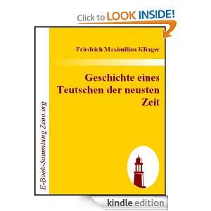   Edition) Friedrich Maximilian Klinger  Kindle Store