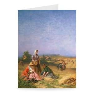 Gleaning by George Elgar Hicks   Greeting Card (Pack of 2)   7x5 inch 