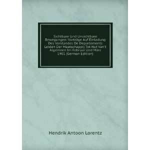   1901 (German Edition) (9785878027687) Hendrik Antoon Lorentz Books