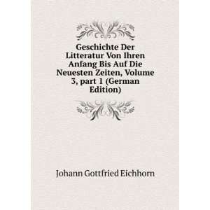   part 1 (German Edition) Johann Gottfried Eichhorn  Books