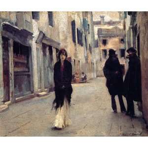   Reproduction   John Singer Sargent   32 x 28 inches   Street in Venice
