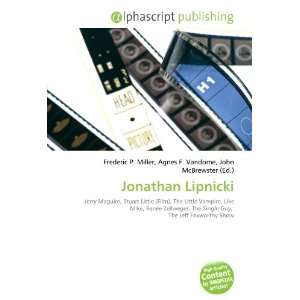  Jonathan Lipnicki (9786134203425) Books